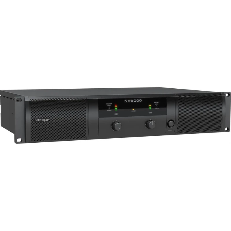 Behringer NX6000 Ultra-Lightweight 6000 Watt Class-D Power Amplifier with SmartSense Loudspeaker Impedance Compensation
