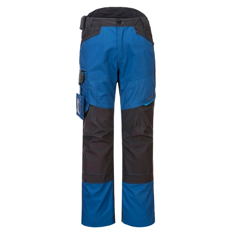 Portwest T701 Mens WX3 Work Trousers - Reinforced Safety Workwear Trousers with Kneepad Protection Size Persian Blue, 32