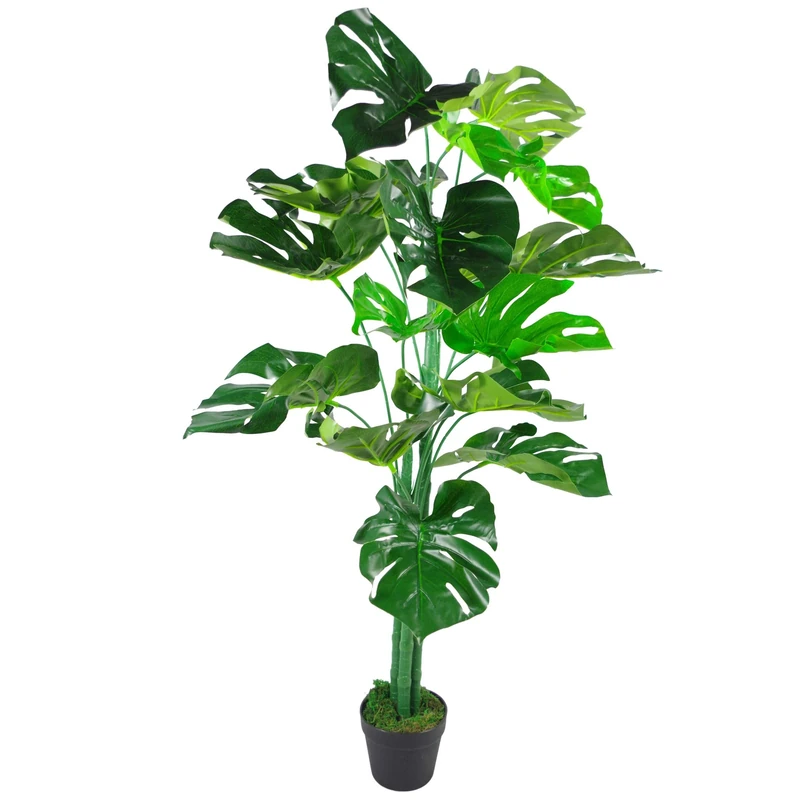 Leaf Artificial Monstera Plant, 120cm