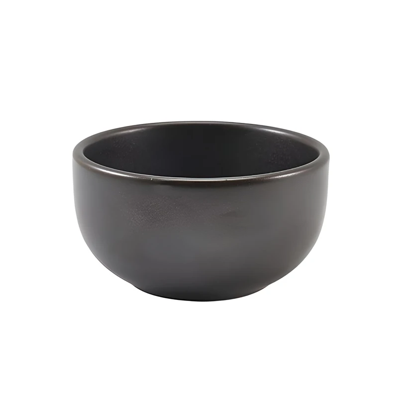 GenWare Terra Porcelain Black Round Bowl 12.5cm, BW-PBK12, Pack of 6