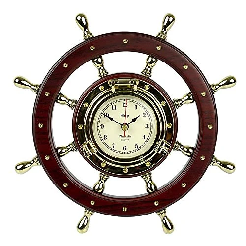 Ship's Wheel Clock