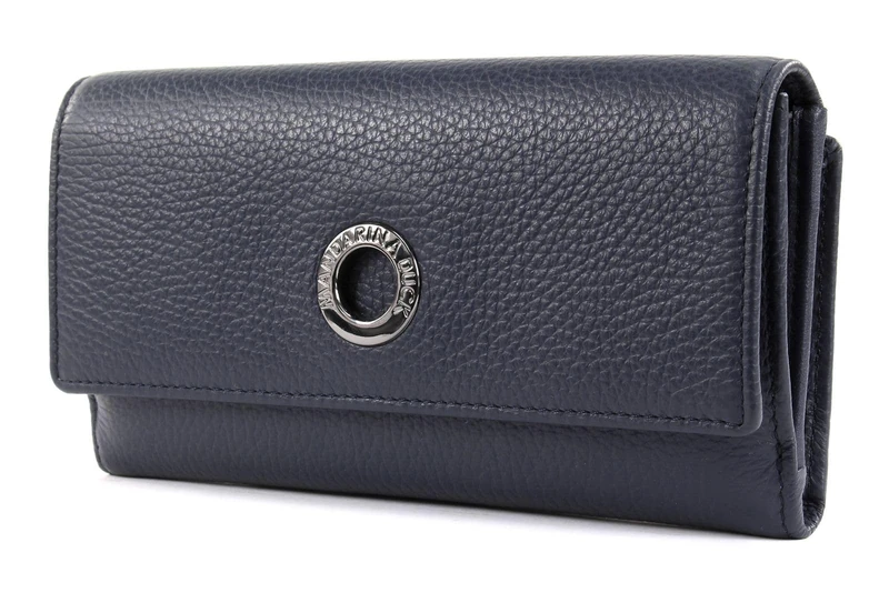 Mandarina Duck Mellow Leather, Women’s Billfold, Dress Blue,