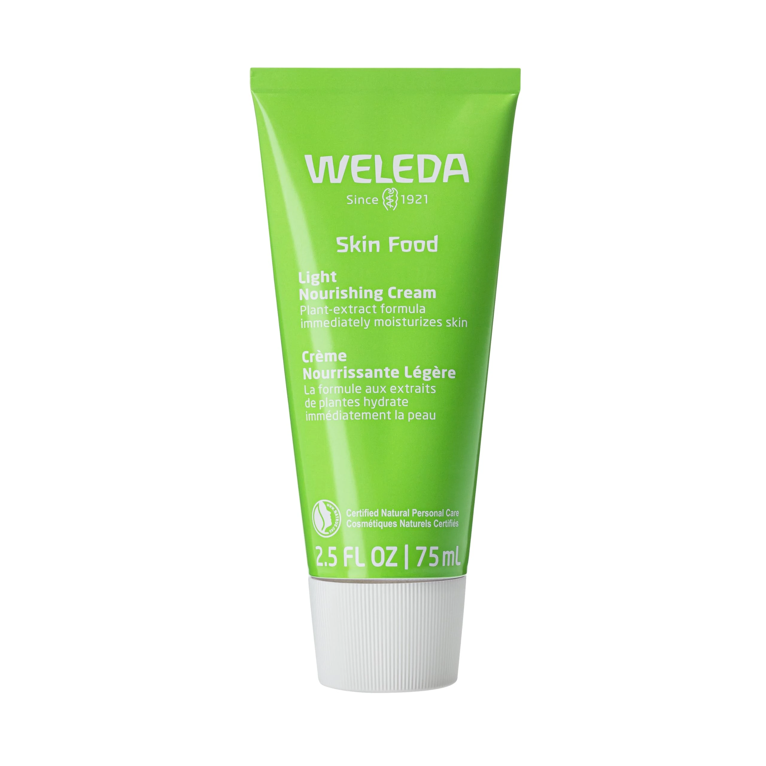 Weleda Skin Food Light, Dry Skin Moisturiser, Moisturising Cream & Primer, Face & Body, For Men & Women, Multiple Uses, 100% Certified Natural, Organic, 75ml