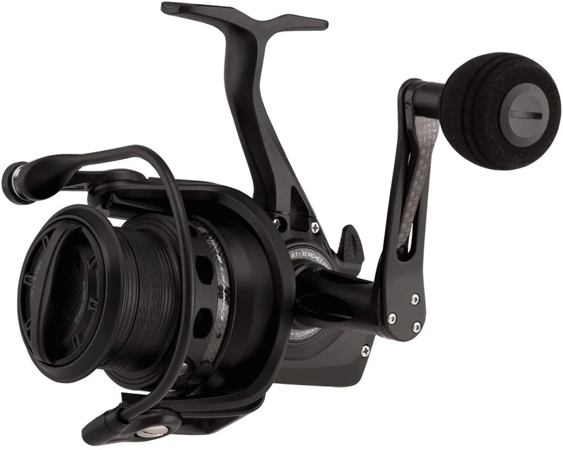 PENN Conflict II Long Cast, Fishing Reel, Spinning Reels, Sea Fishing, Lightweight Saltwater Spin Reel for Lure and Bait Fishing - Bass, Pollack, Cod, Mackerel, Wrasse, Unisex, Black, 8000 - Image 1