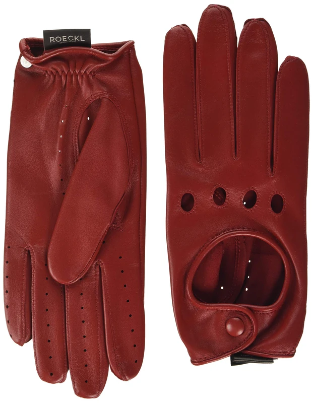 Roeckl Women's Young Driver, Sporty, Elegant Driver's Gloves, Red (Classic Red 445), 7