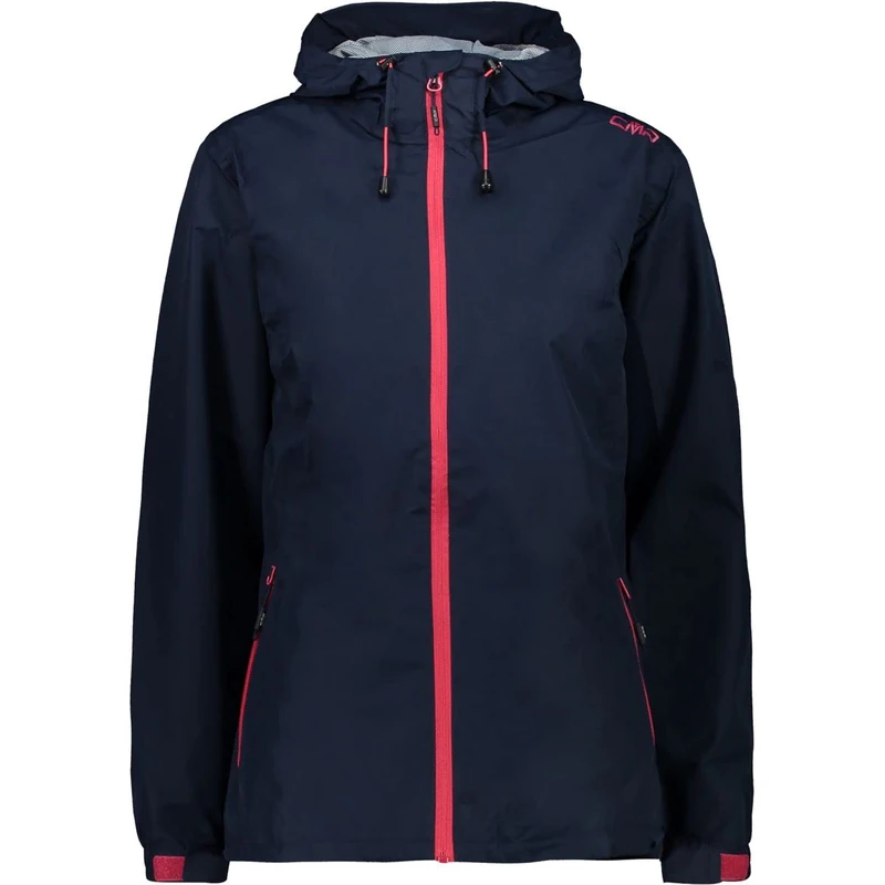 CMP - Woman Jacket Fix Hood, Black Blue, XXS