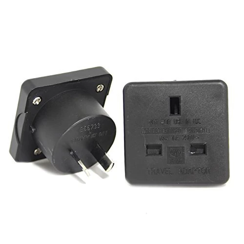 NEW 2 x UK to Argentina Australia and New zealand Travel Plug Adapters