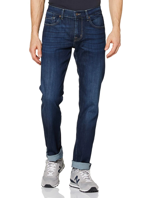 7 For All Mankind Men's Slimmy Slim Jeans, Blue (Dark MW), W29/L33 (Manufacturer Size: 29/33)