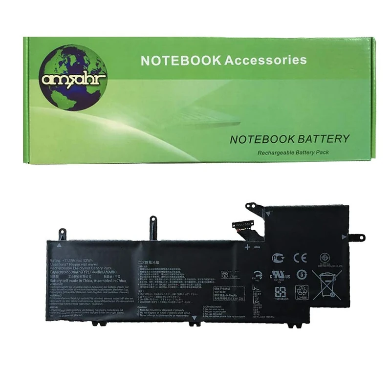 amsahr C31N1704-02 Replacement Battery for ASUS C31N1704, ZenBook Flip 15, UX561UD ()
