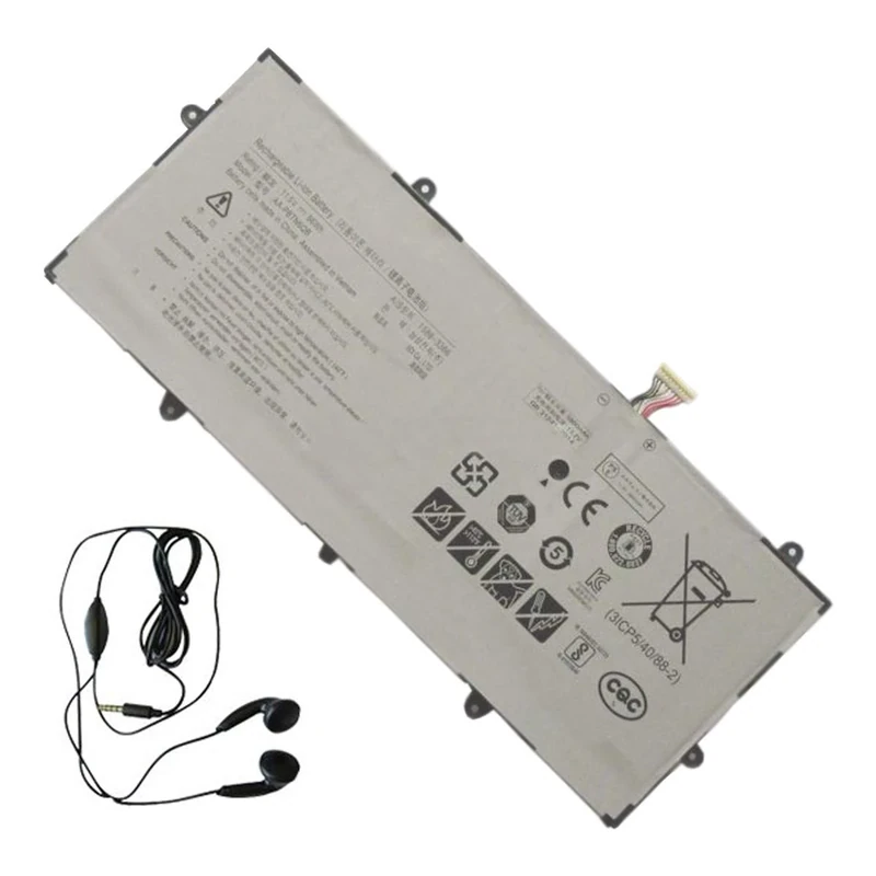amsahr AAPBTN6QB-03 Replacement Battery for SAMSUNG AAPBTN6QB, 900X5N, NP900X5N, NP900X5N-X01US, NT900X5N-X78LSeries - Includes Stereo Earphone ()