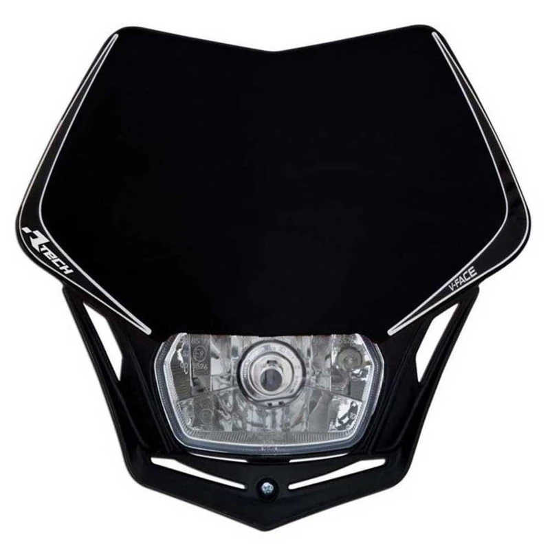 R-tech Universal V-Face Full LED Headlight Frame Black
