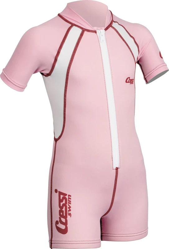 Cressi Children's Shorty Kid Thermal Wetsuit Neoprene Ultra Stretch 1 5 2 Mm, Long Sleeves - Pink/White, X-Large 6 Years UK