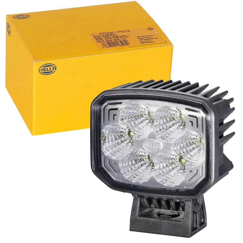 HELLA 1GA 996 488-011 LED-Worklight - Power Beam 1800 Compact - 12/24V - 1850lm - mounting/Bolted - Swivelling Mounting Bracket - Long-range illumination - Plug: DEUTSCH plug