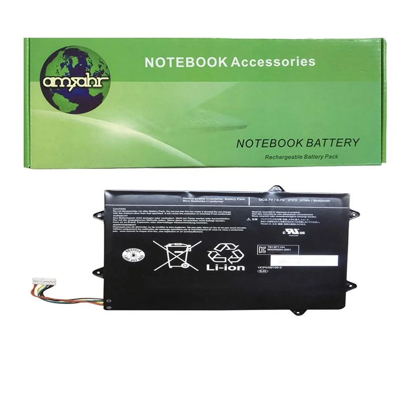 amsahr PA5063U-1BRS-03 Replacement Battery for TOSHIBA PA5063U-1BRS - Includes Stereo Earphone ()