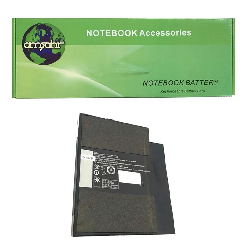 amsahr JNT6D-03 Replacement Battery for DELL JNT6D, TDT2, VMYGJ, Inspiron I3052, Inspiron 4621, Inspiron 3043 - Includes Stereo Earphone ()