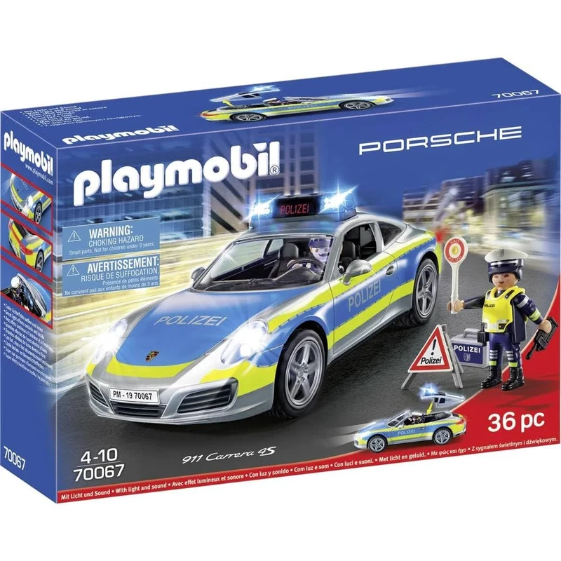 PLAYMOBIL Porsche 70067 City Action Porsche 911 Carrera 4S Police