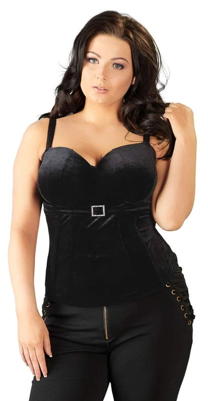 Cottelli Collection Plus Velvet Corsage 95D/2XL Dress - Body - Pack of 1
