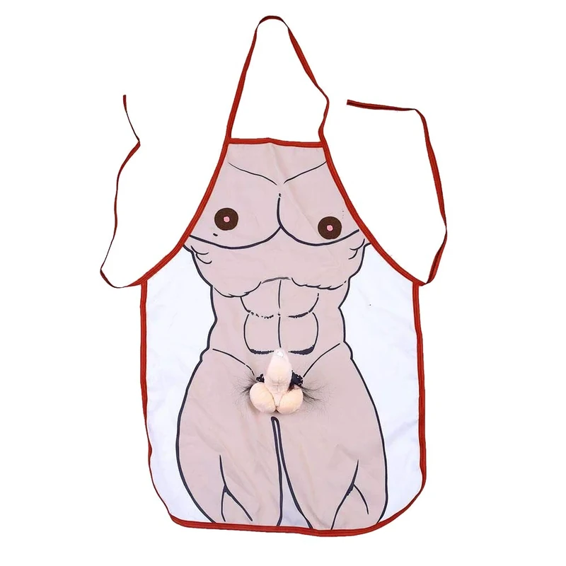 WOVELOT Novelty Mens Cooking Dinner Party BBQ Funny Aprons Sexy Kitchen Gift