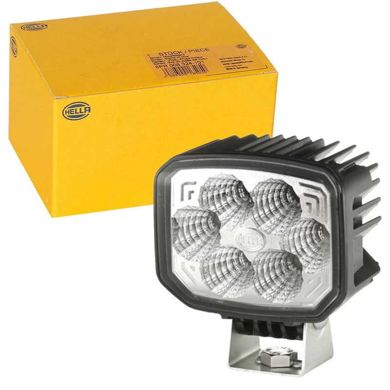 HELLA 1GA 996 188-511 LED-Worklight - Power Beam 1000 Compact - 24/12V - 1000lm - Bolted/mounting - Swivelling Mounting Bracket - Long-range illumination - Plug: DEUTSCH plug