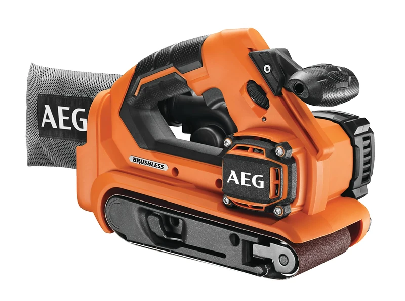 AEG BHBS18-75BL-0 Cordless Belt Sander, 18 V, with Dust Extraction, Belt Length 457 mm/Grinding Width 75 mm, Without Battery, BHBS18-75BL-0