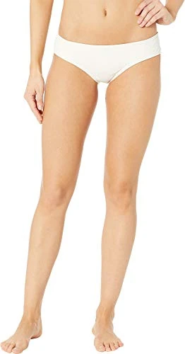 Vince Camuto Women's Surf Shades Shirred Smooth Fit Cheeky Bikini Bottoms Sand Medium