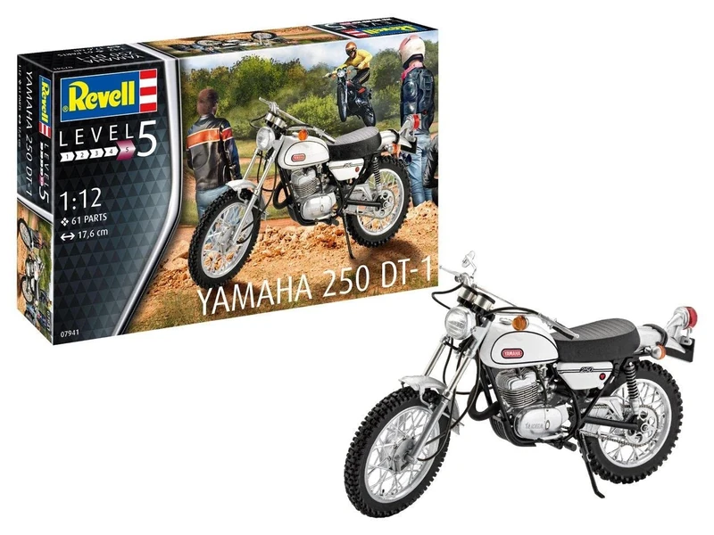 Revell RV07941 1:12 - Yamaha 250 DT 1 Plastic Model kit, Multicolour, 1/8