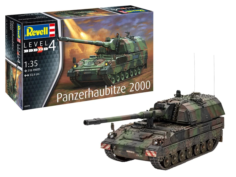 Revell 03279 Panzerhaubitze 2000 1:35 Scale Unbuilt/Unpainted Plastic Model Kit
