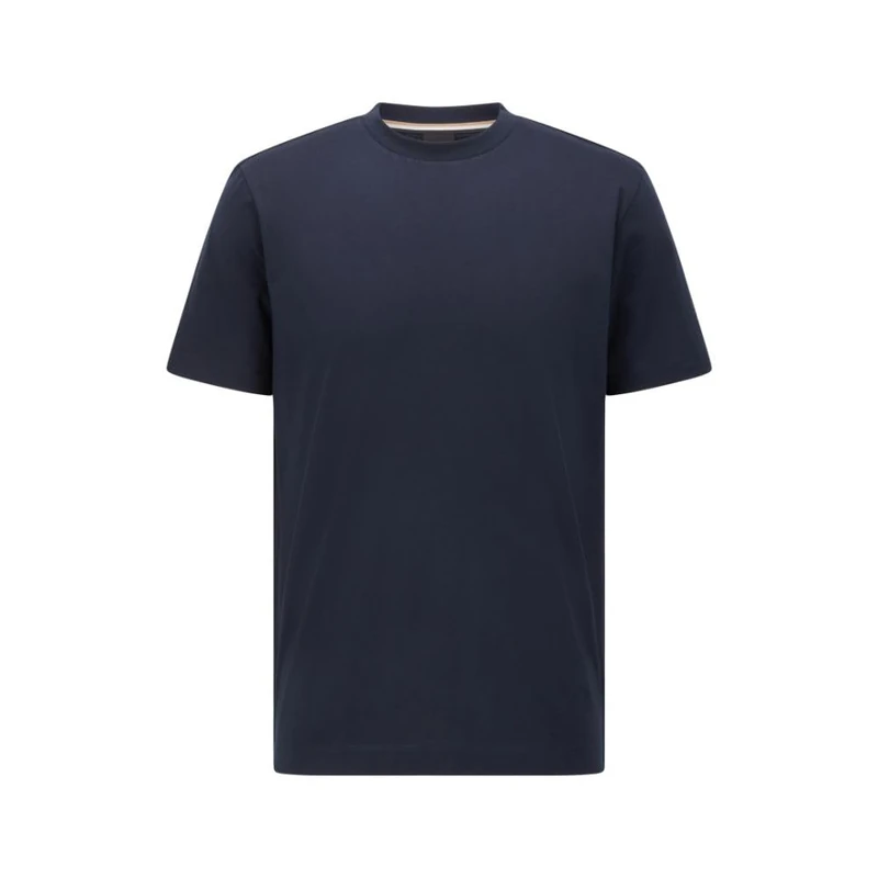BOSS Men's Plain Short Sleeve Crewneck T-Shirt, Navy, Medium