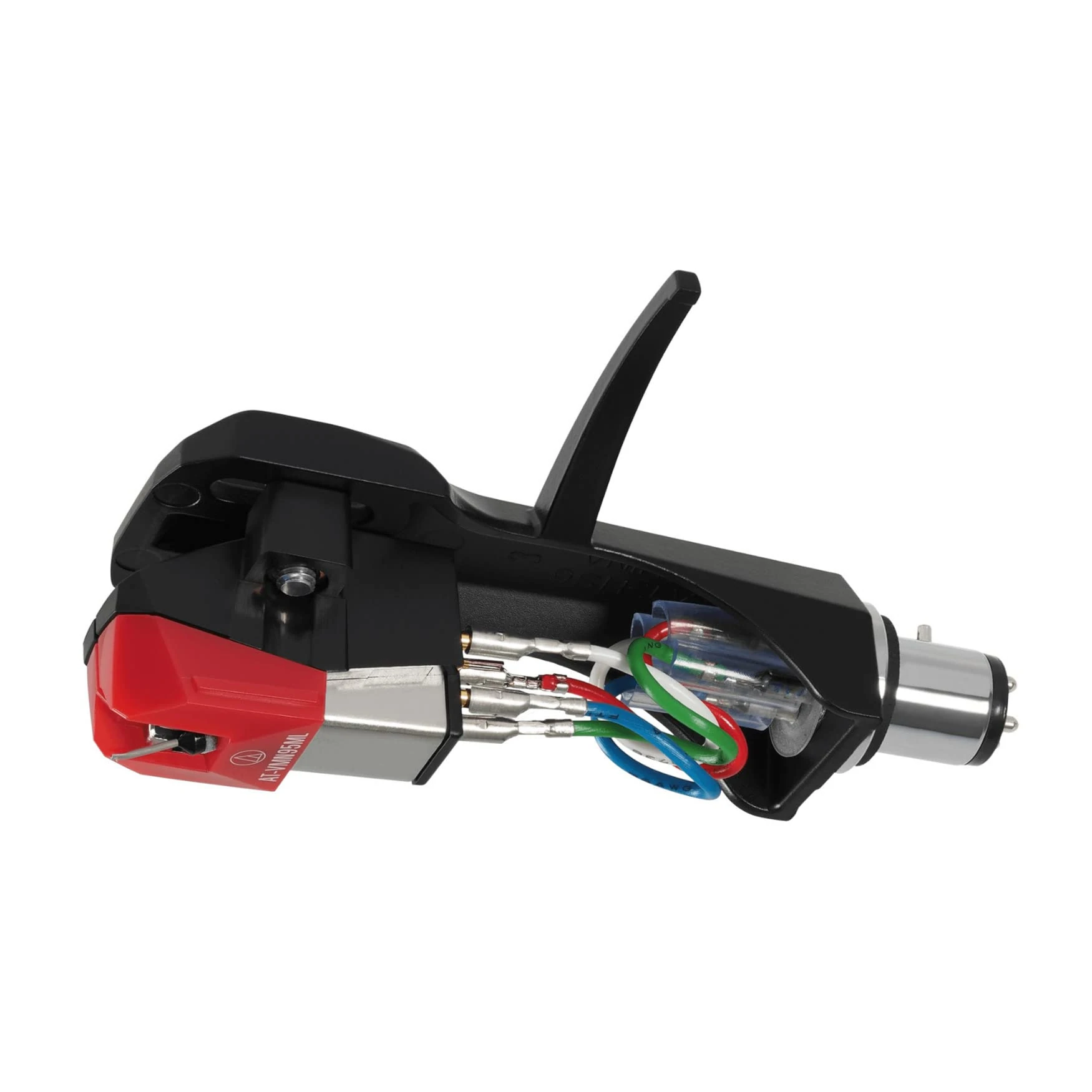 Audio Technica AT-VM95ML/H Headshell/Dual Moving Magnet Cartridge (Black/Red)