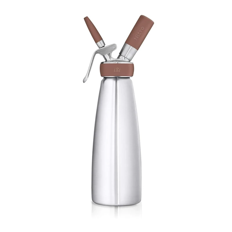 iSi Nitro Whip - 1 Litre - Ideal for nitro coffee, tea, cocktails & other infused creations. Refinement with nitrogen giving liquids an incredibly creamy texture with a velvety head, cold use only. - Image 1