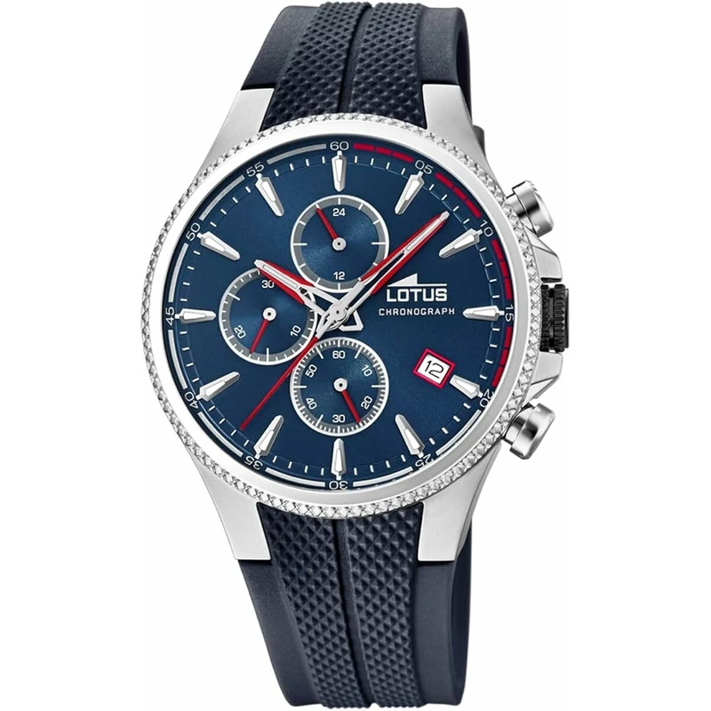Lotus Mens Chronograph Quartz Watch with Rubber Strap 18621/4