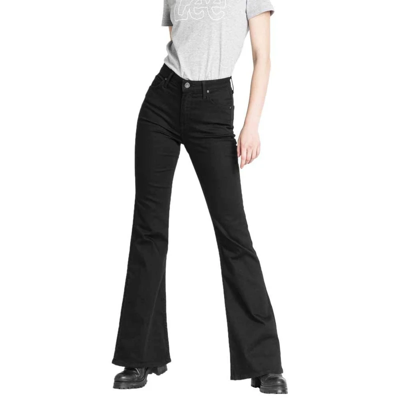 Lee Women's Breese Jeans, Black (Black Rinse 47), 29W / 31L
