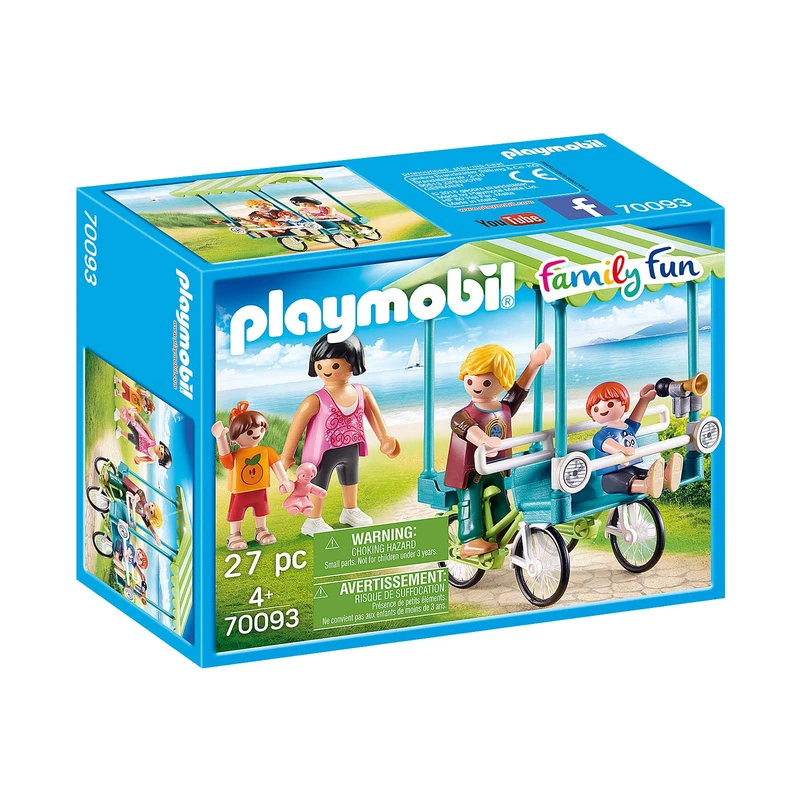 Playmobil 70093 Family Fun Bicycle Playset with 4 Figures - Image 1