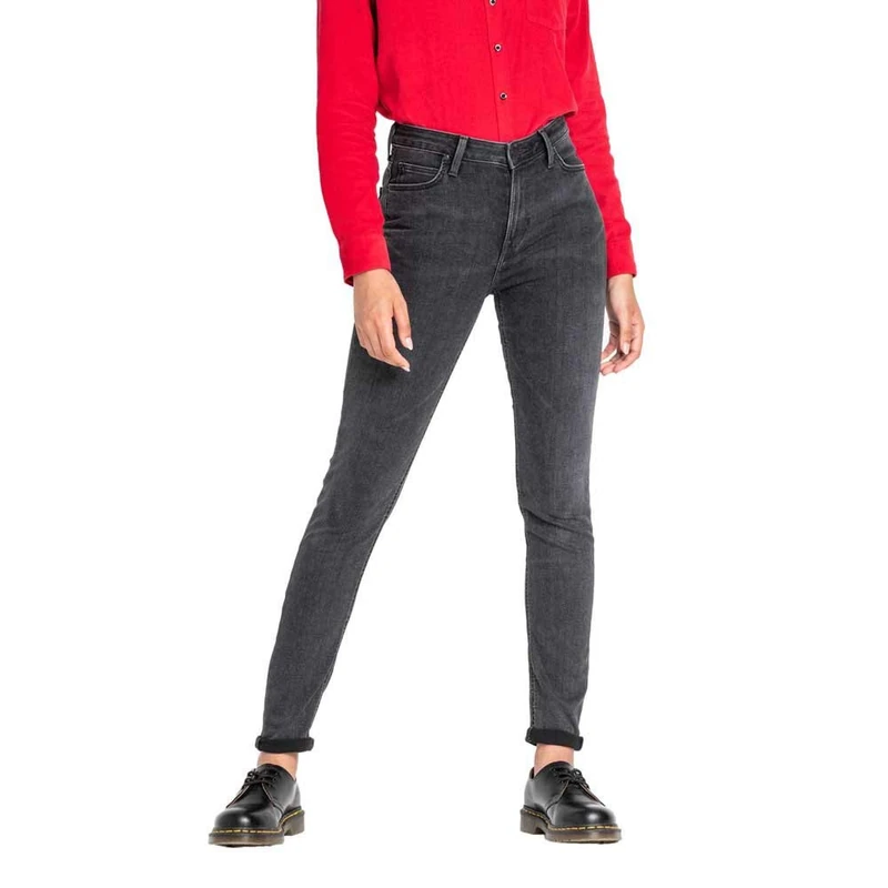 Lee Womens SCARLETT HIGH Jeans, Black Bucklin, 25W / 31L