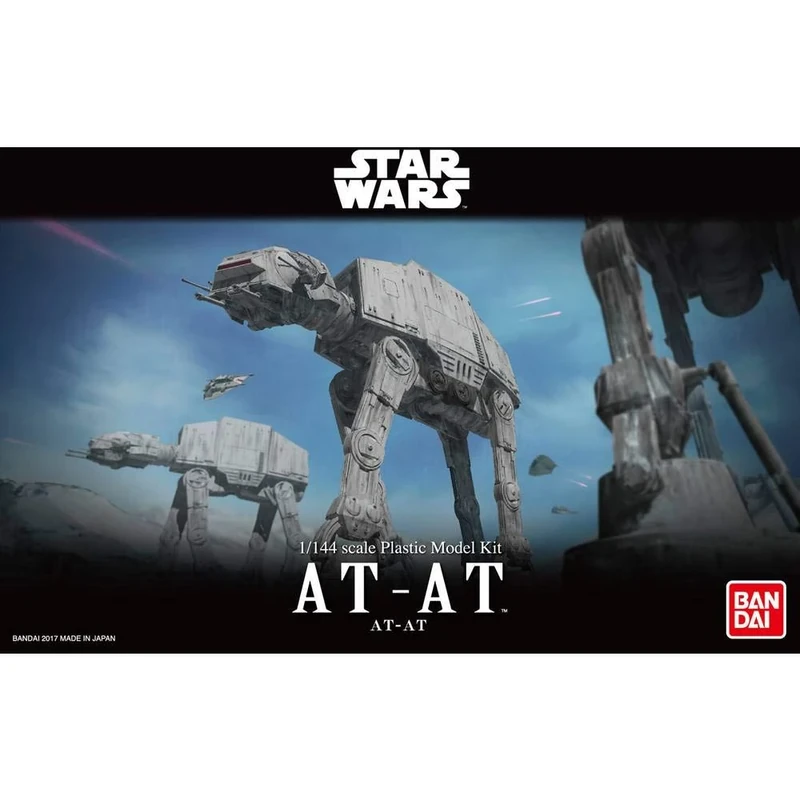 Revell 01205 AT-AT Bandai (Click System) 1:144 Scale Unbuilt, Pre-coloured, Click-Together (Non-Glue), Plastic Model Kit