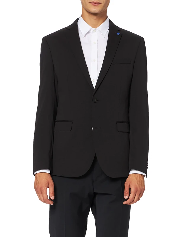 s.Oliver Black Label Men's Washable Suit Jacket, Black , 36