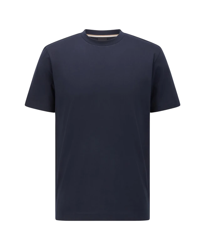 BOSS Men's Plain Short Sleeve Crewneck T-Shirt, Navy, XL
