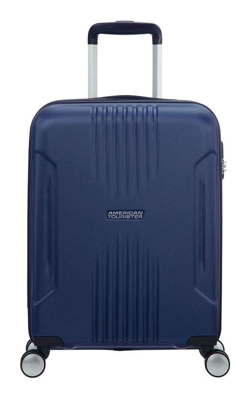 American Tourister Tracklite - Spinner Small Hand Luggage, 55 cm, 34 liters, Blue (Dark Navy)