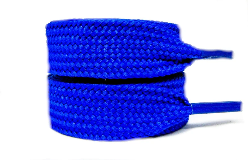 maxstrapz Big Wide Shoelaces 10mm and 15mm Fat Shoe laces for Skate shoes (Marine Blue 15mm)