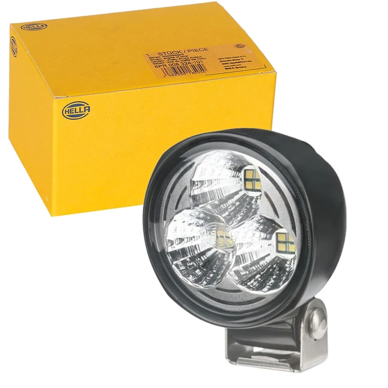 HELLA 1G0 996 576-031 LED-Worklight - Modul 70 Gen. 3.2 - 24/12V - 1800lm - mounting/Bolted - Swivelling Mounting Bracket - Short distance lighting - Cable: 2000mm - Plug: open cable ends
