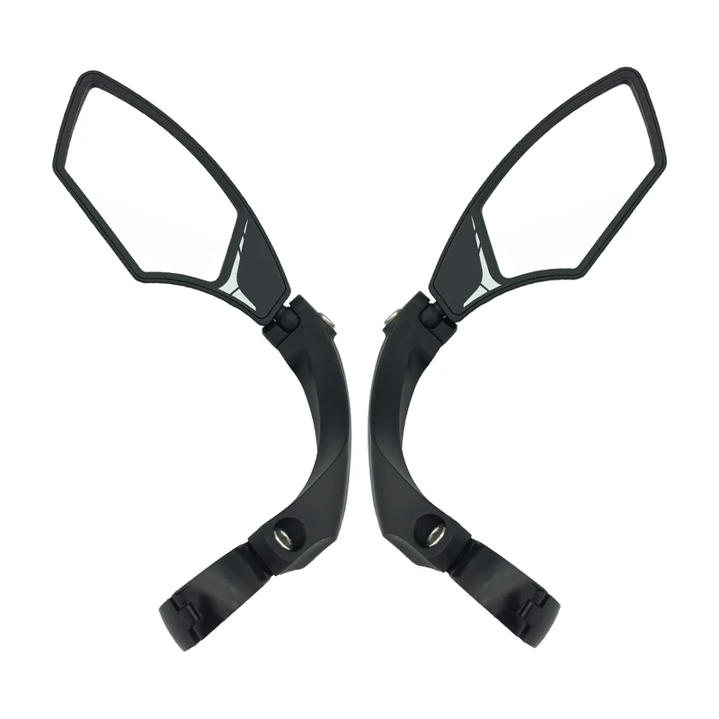 Hafny New Handlebar Bike Mirror, HD Blast-Resistant, Safe Crystal Clear Glass Mirror, Adjustable Rotatable Bicycle Mirror, Rearview Mirror for Bicycle, HF-MR095