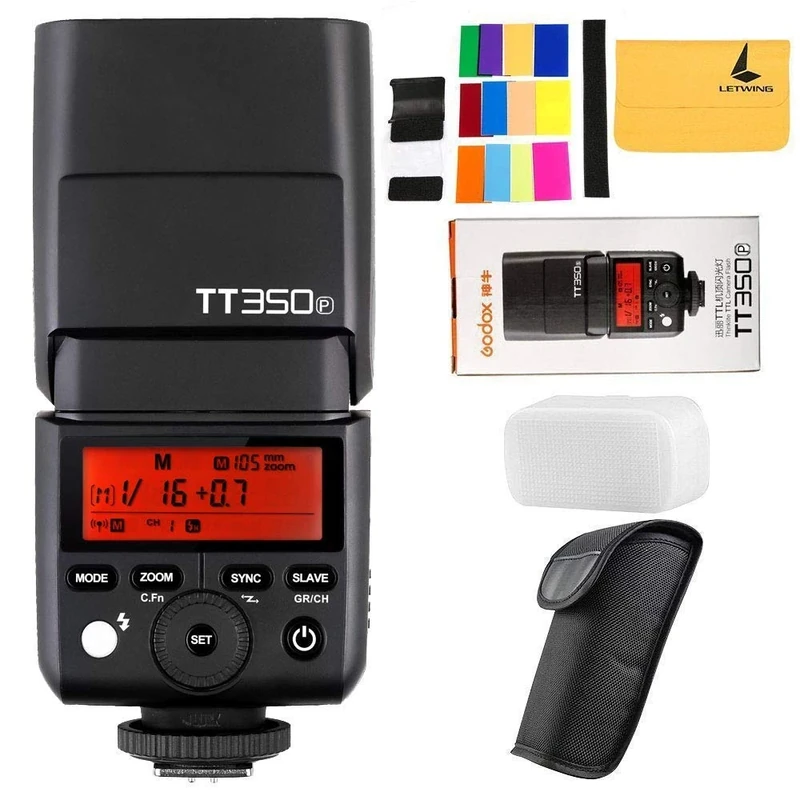 GODOX TT350P Thinklite 2.4G HSS 1/8000s TTL GN36 Camera Flash compatible with PENTAX 645Z K-3II K-1 KP K-50 K-S2 K70 Camera