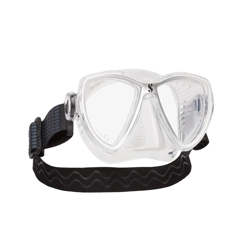 Scubapro Synergy Mini Mask CLR/WHI-SLV Cold Water Regulator Kit Unisex-Adult, Clear/White/Silver, One Size - Image 1