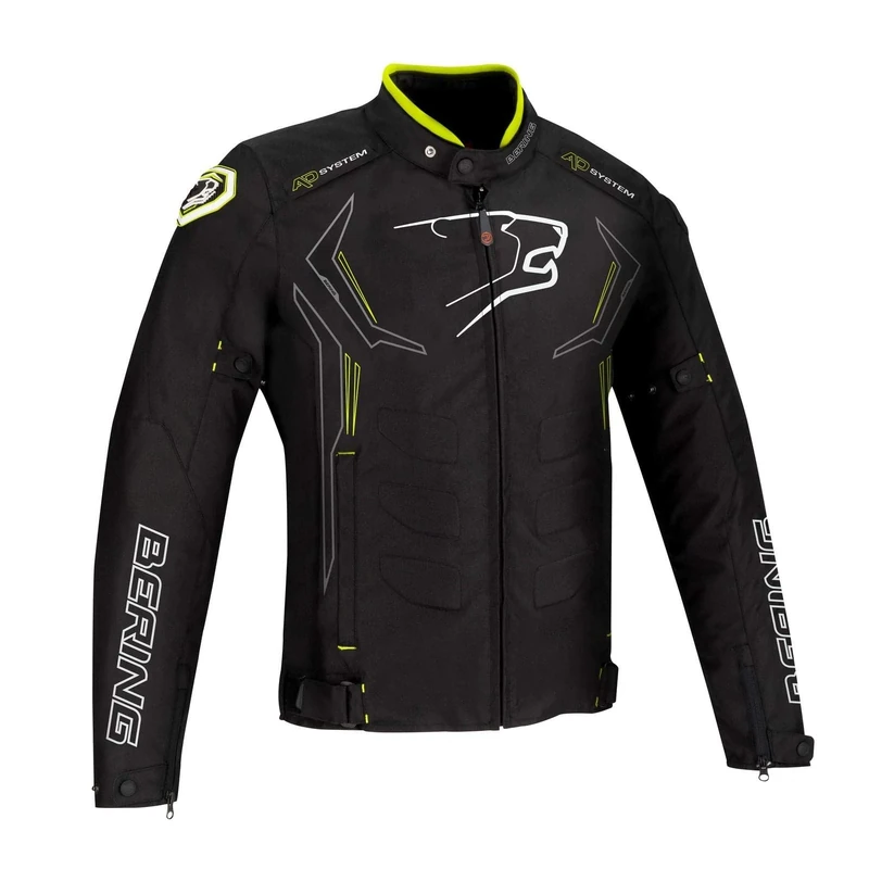 BERING Motorcycle jackets GUARDIAN Black/White/Fluo, Black/White/Fluo, S