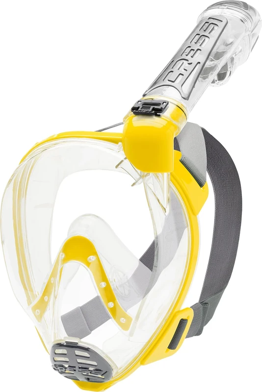 Cressi Duke Full Face Snorkel Dry Mask - Available in Standard Version or with Action Cam Holder, Adult Unisex