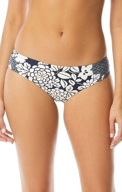 VINCE CAMUTO Women's Zen Garden Shirred Smooth Fit Cheeky Bikini Bottoms