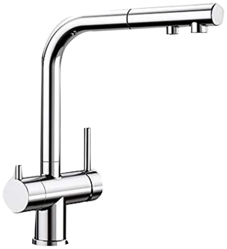 BLANCO x Fontas-S II - Chrome Kitchen Sink tap with a Pull-Out spout II-chrome-525198, Grey