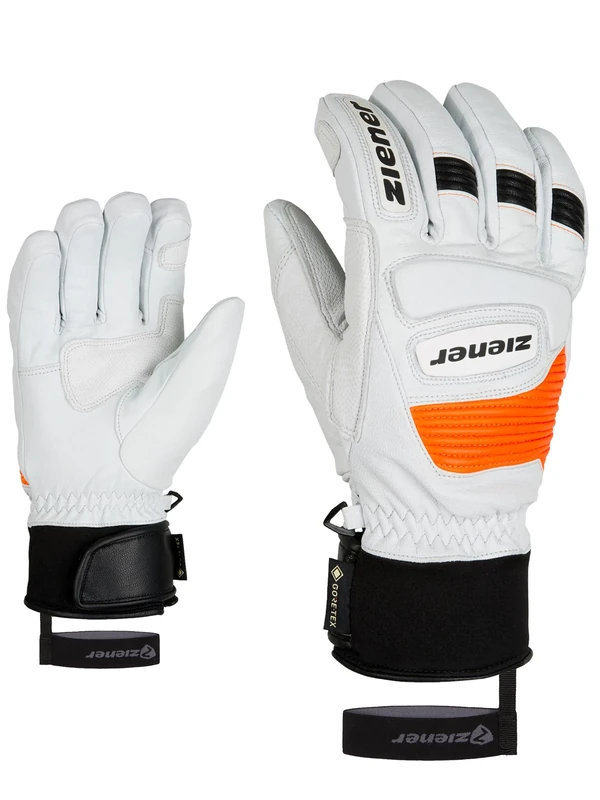 Ziener Guard Gtx Gore Grip Pr Ski Alpine Gloves, Unisex, 801019, White, 7 (EU)