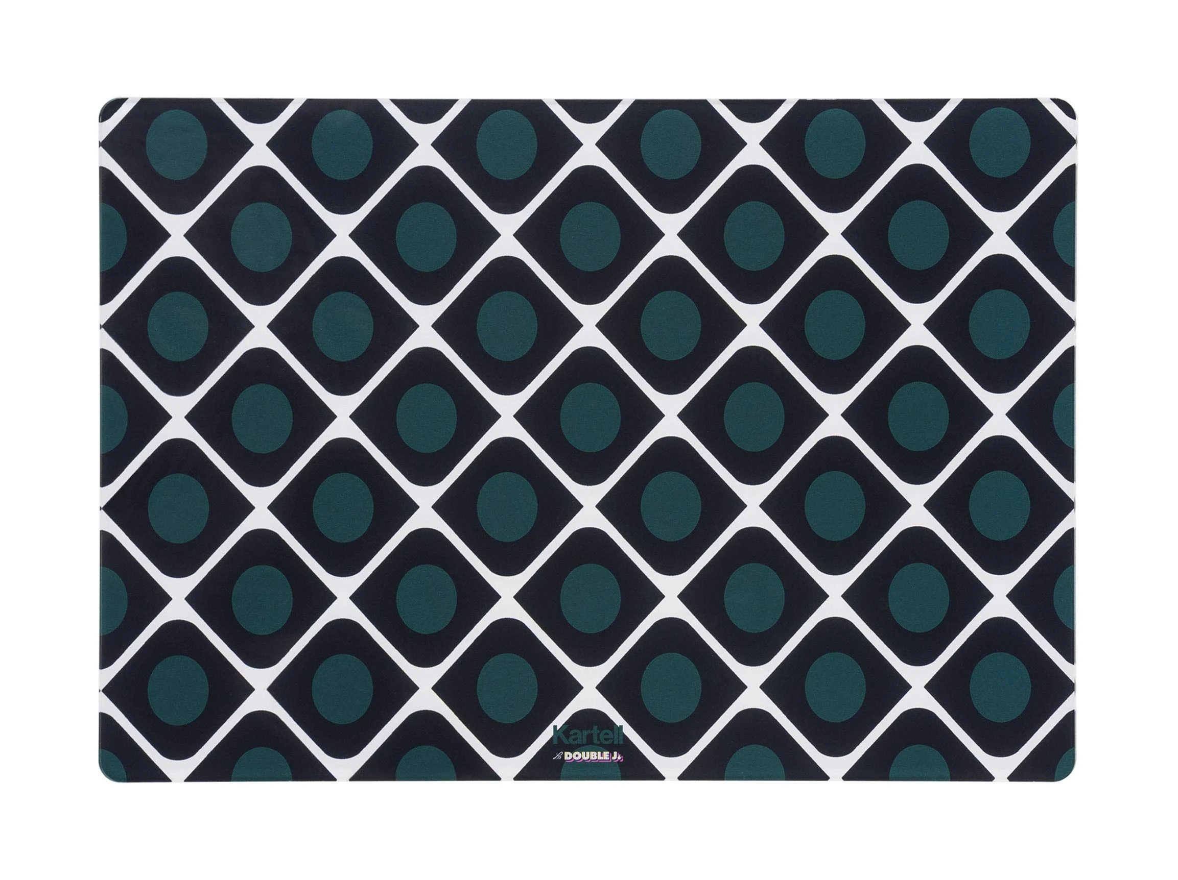 Kartell Place mat, PMMA, Olive, 42 x 30 cm