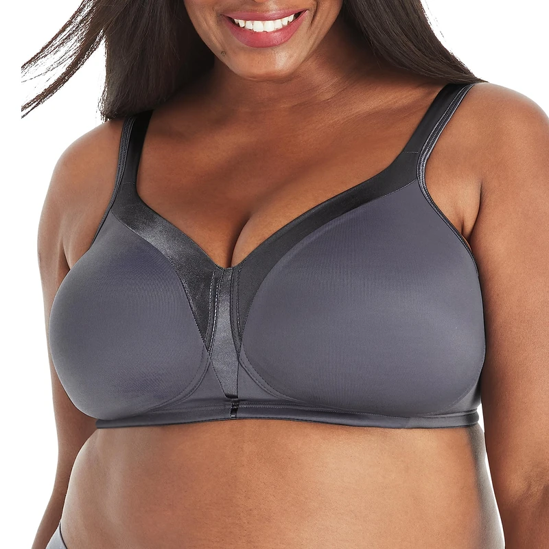 Playtex Women's 18 Hour Sensational Sleek Wirefree Full Coverage Bra #4803, Private Jet, 46E